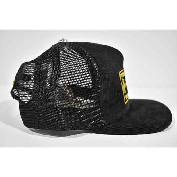 Chrome Hearts Hollywood Trucker Black Yellow Corduroy  Chrome Hearts Hollywood Trucker Black Yellow Corduroy Baseball Cap Snapback Hat